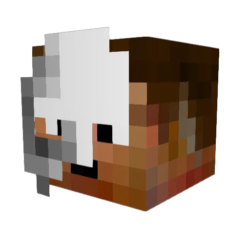 AgvirtheSilent Minecraft avatar head, 3D render