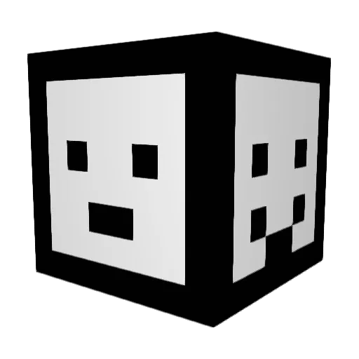 AhOk1 Minecraft avatar head, 3D render