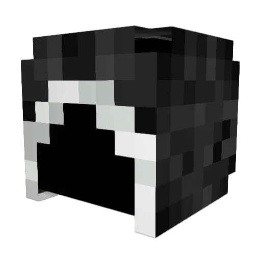 AhRe_ Minecraft avatar head, 3D render