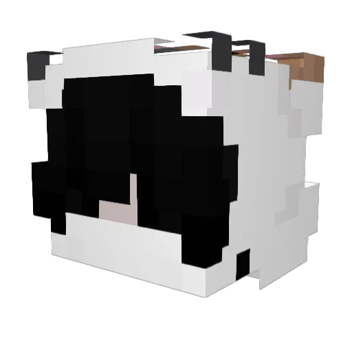 AhScutes Minecraft avatar head, 3D render