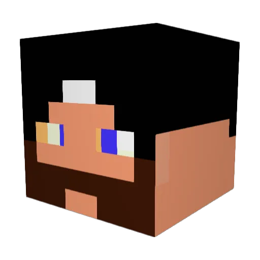Aha4113 Minecraft avatar head, 3D render