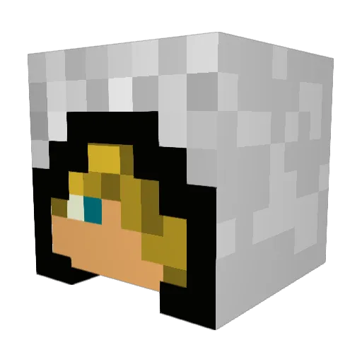 Ahadihunter1 Minecraft avatar head, 3D render