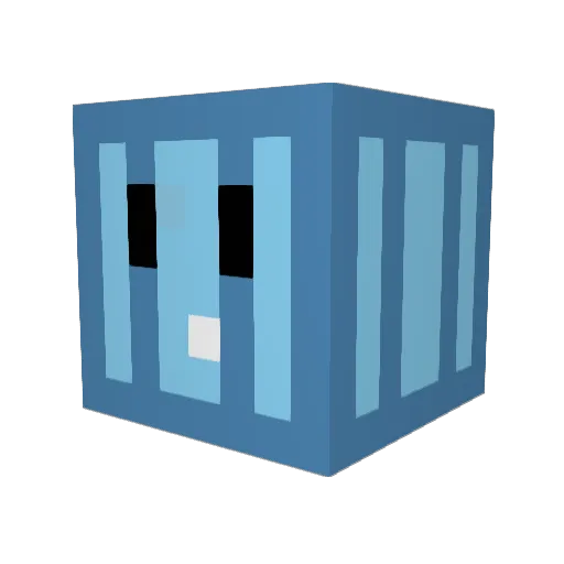 AhahaStudio Minecraft avatar head, 3D render