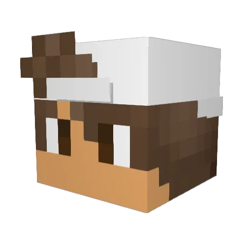 Ahamamura1 Minecraft avatar head, 3D render