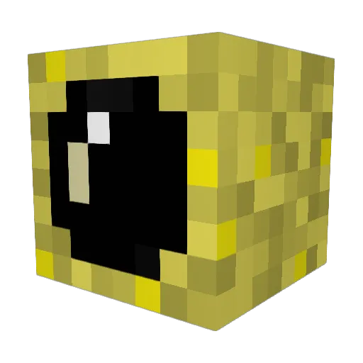 Ahappyonion Minecraft avatar head, 3D render
