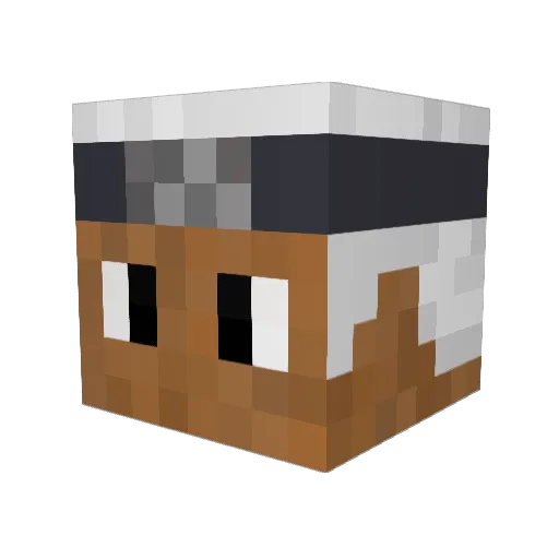 AhchidoR Minecraft avatar head, 3D render
