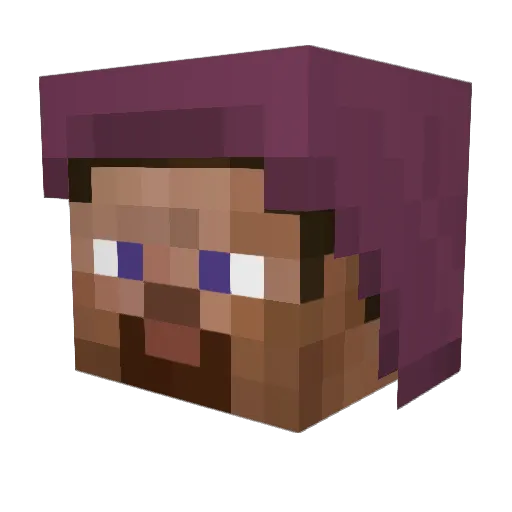 AhdAm88 Minecraft avatar head, 3D render