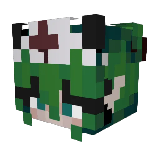 AheGuy Minecraft avatar head, 3D render