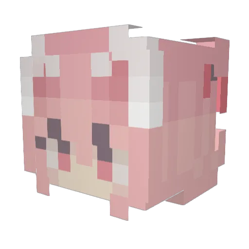 AheY0 Minecraft avatar head, 3D render