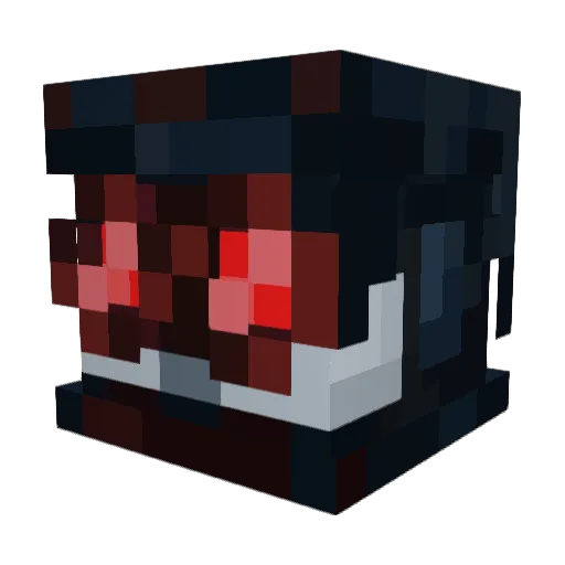 AheadOfDerb Minecraft avatar head, 3D render