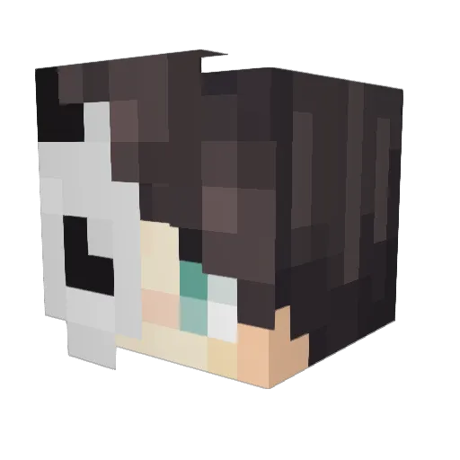 Ahear Minecraft avatar head, 3D render