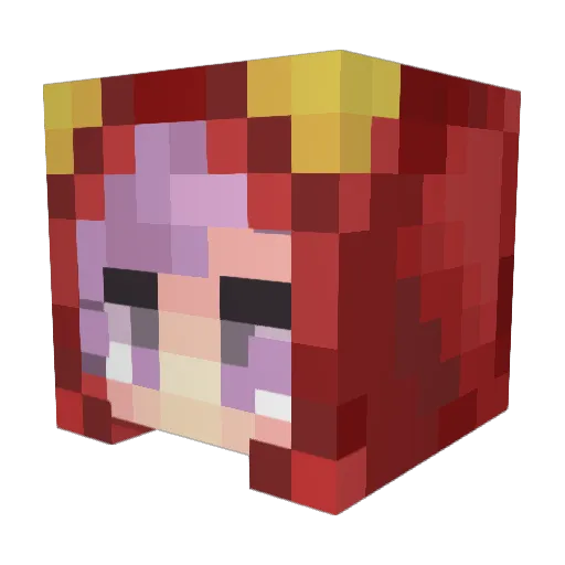 Ahelyal_ Minecraft avatar head, 3D render