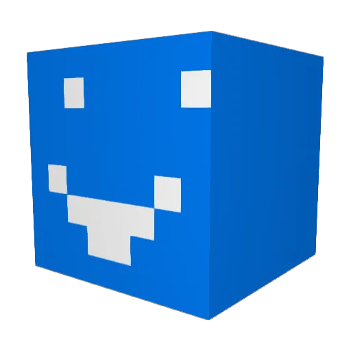 Ahelz Minecraft avatar head, 3D render
