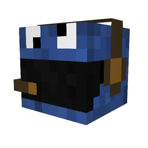 Ahhcookieman Minecraft avatar head, 3D render