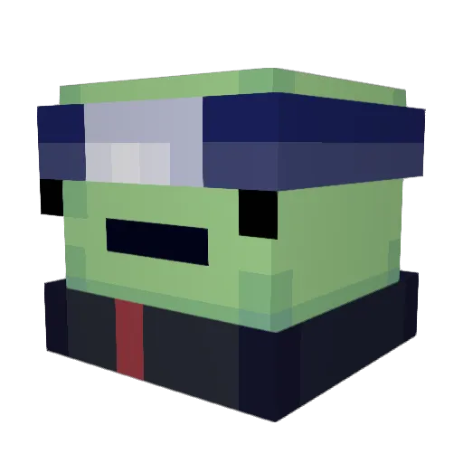 AhighturtleO_O Minecraft avatar head, 3D render