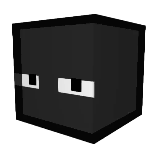 Ahikat Minecraft avatar head, 3D render