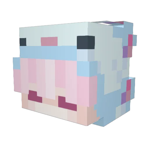 Ahiro_Yukihira Minecraft avatar head, 3D render