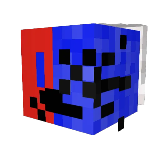 AhiyaHiya Minecraft avatar head, 3D render