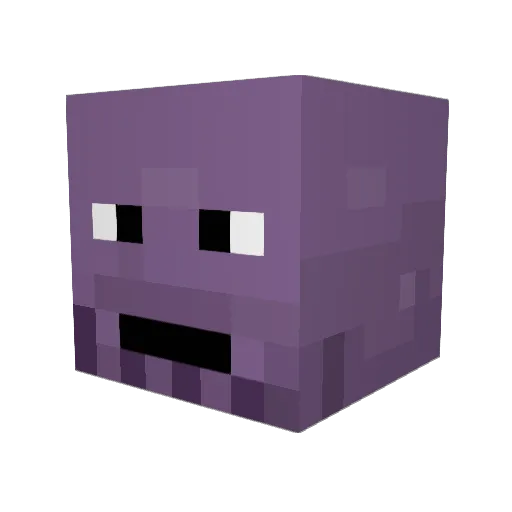 Ahkial Minecraft avatar head, 3D render