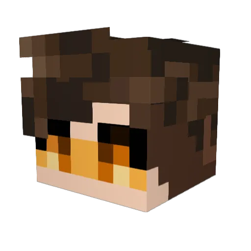 Ahlamg Minecraft avatar head, 3D render