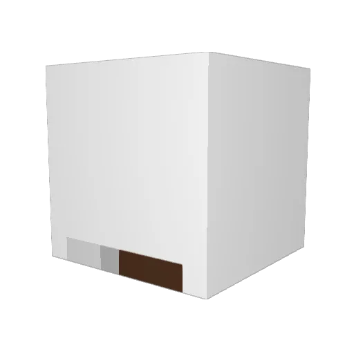 Ahlgreeen Minecraft avatar head, 3D render