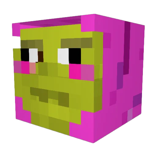 Ahlgrimmers Minecraft avatar head, 3D render
