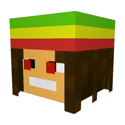AhlmKrehza Minecraft avatar head, 3D render