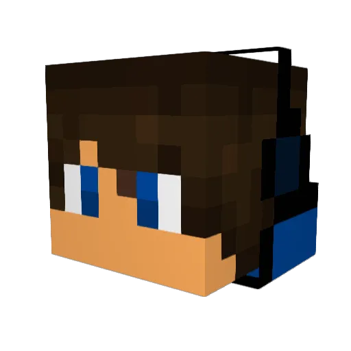 Ahmad12358 Minecraft avatar head, 3D render
