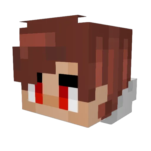AhmadKasep_ Minecraft avatar head, 3D render