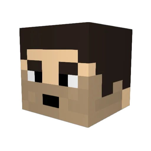 AhmadTaeri Minecraft avatar head, 3D render