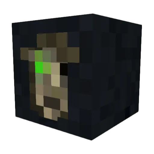 Ahmazzan Minecraft avatar head, 3D render