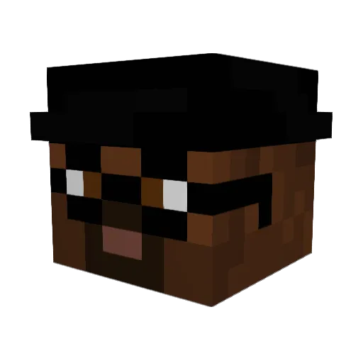 Ahmed343 Minecraft avatar head, 3D render