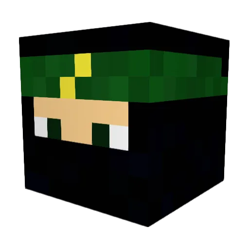 AhmedRPG Minecraft avatar head, 3D render