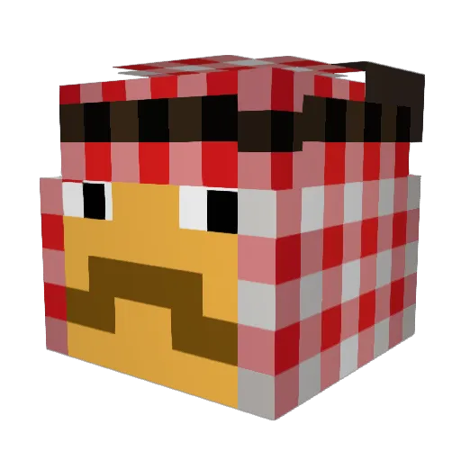 Ahmed_5718 Minecraft avatar head, 3D render