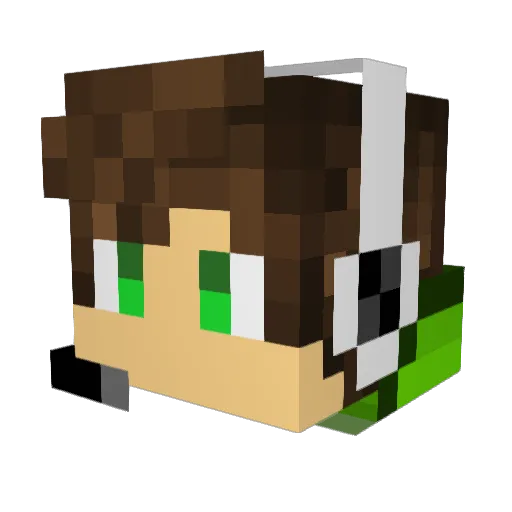 Ahmed_AR Minecraft avatar head, 3D render