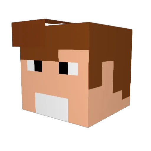 AhmetHG Minecraft avatar head, 3D render
