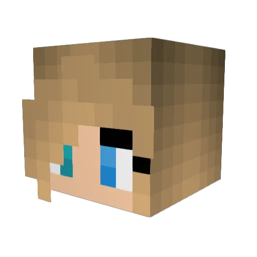 AhmetHakan Minecraft avatar head, 3D render