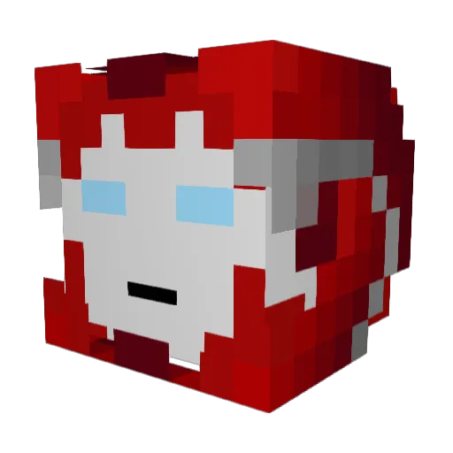 AhmetJR0 Minecraft avatar head, 3D render
