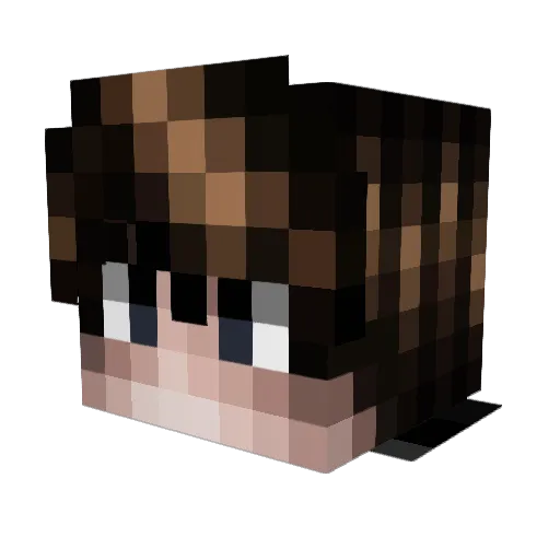 AhmetSinan Minecraft avatar head, 3D render
