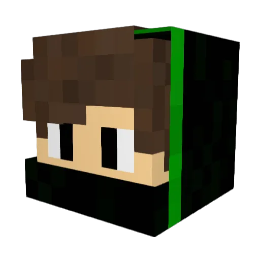 AhmetZockt_MC Minecraft avatar head, 3D render