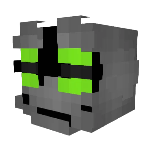 Ahmetsutcu Minecraft avatar head, 3D render
