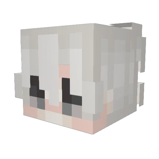 Ahmmd Minecraft avatar head, 3D render