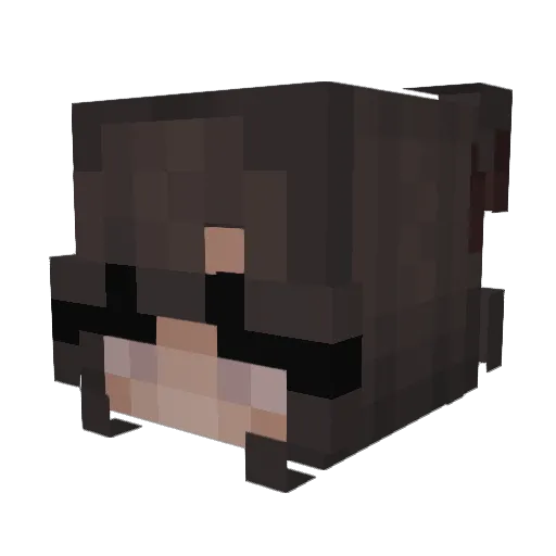 AhnanieI Minecraft avatar head, 3D render