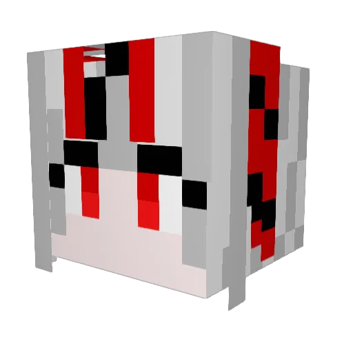 Ahnlinn Minecraft avatar head, 3D render