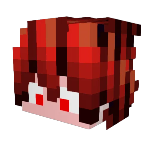 Ahodior Minecraft avatar head, 3D render
