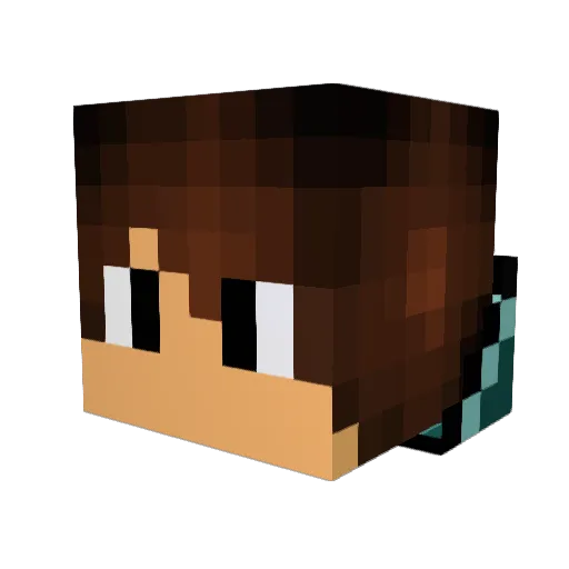 Ahren657 Minecraft avatar head, 3D render