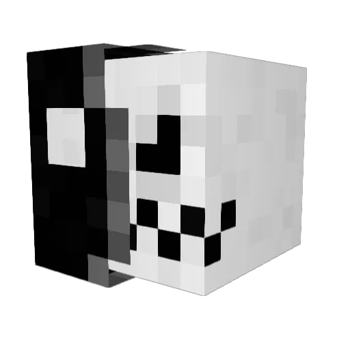 AhrenSauer Minecraft avatar head, 3D render