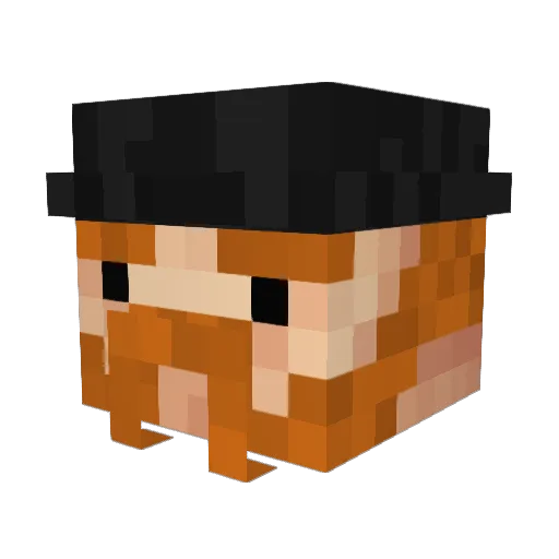 Ahrim189 Minecraft avatar head, 3D render