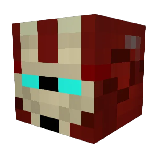 Ahry2203 Minecraft avatar head, 3D render