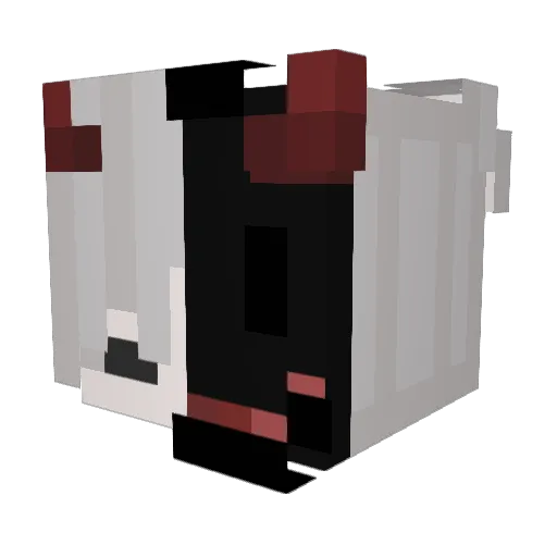 Ahsokaslight Minecraft avatar head, 3D render